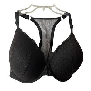 Victoria’s Secret Racerback Demi Underwire Black 38 DDD (F)